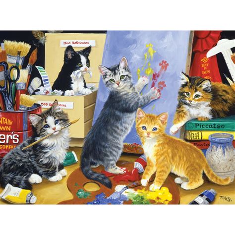 Studio Kittens 1000 Piece Jigsaw Puzzle Bits And Pieces