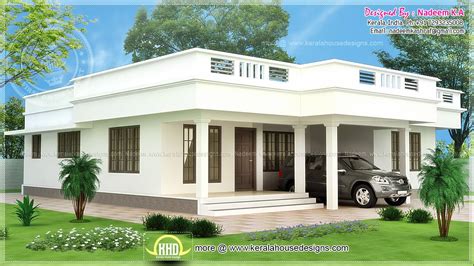 Flat Roof Single Storey Home Indian House Plans House Plans 77878