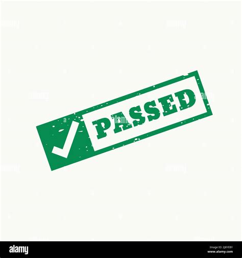 Passed Stamp Checkmark Sign And Symbol Stock Vector Image And Art Alamy