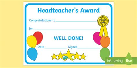 Head Teachers Award Certificates Teacher Made Twinkl