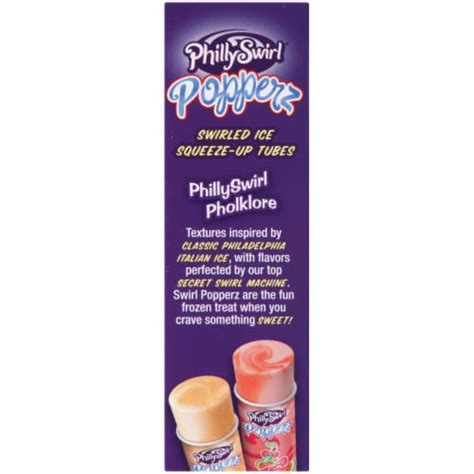 Phillyswirl Popperz Tubes Frozen Dessert Variety Pack 6 Count 18 Fl Oz