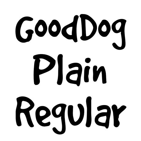 Gooddog Plain Regular Creazilla