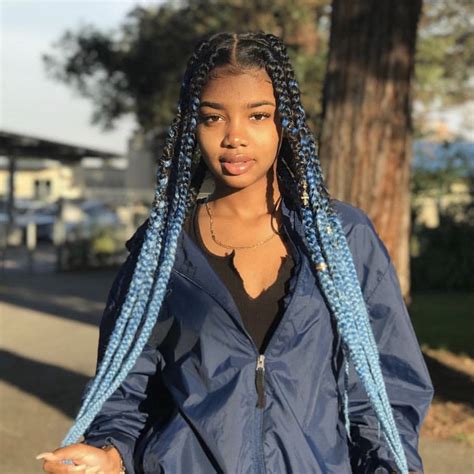 20 Collection Of Blue And Black Cornrows Braid Hairstyles