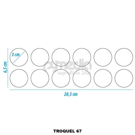 Troquel 67 Circulo De 3 Cm Diametro Pymedia Sa Imprenta Rápida E