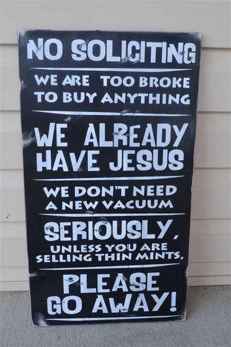 No Soliciting Signs Funny Soliciting Signs By Designsonsigns3 3500