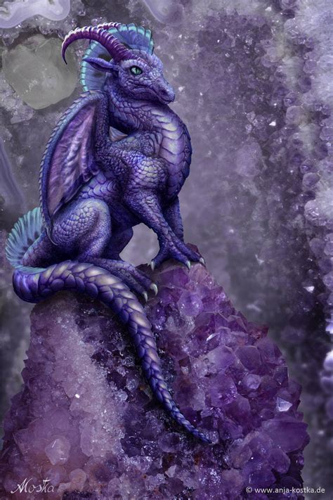 Amethyst Dragon By Arkaedri On Deviantart