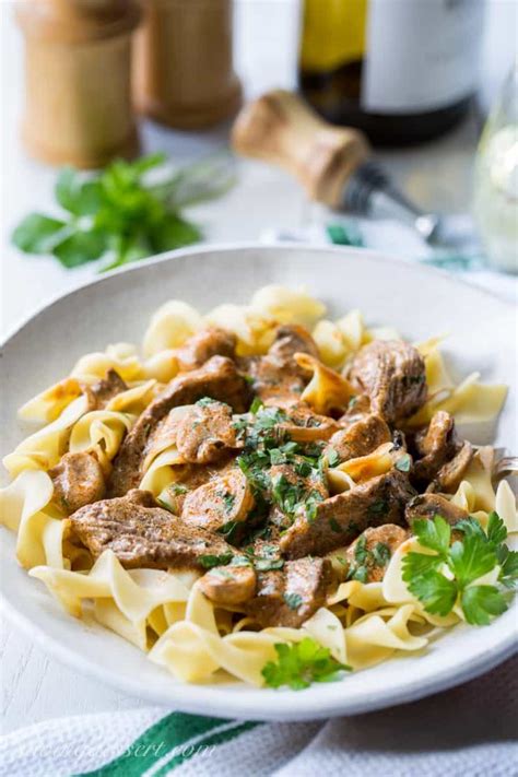 Remove from pan and set aside. Beef Stroganoff Recipe - Saving Room for Dessert