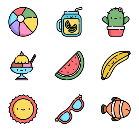 89418 Free Icons Of Summer Cute Easy Drawings Cute Stickers Cute