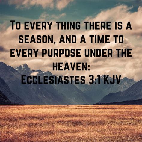 Ecclesiastes 3 1 To Every Thing There Is A Season And A Time To Every