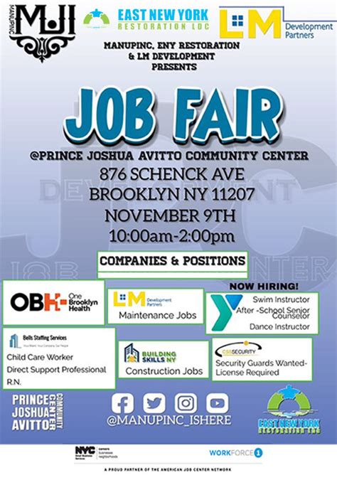 Find A Job — Find A Better Job — At The East New York Job Fair Eny