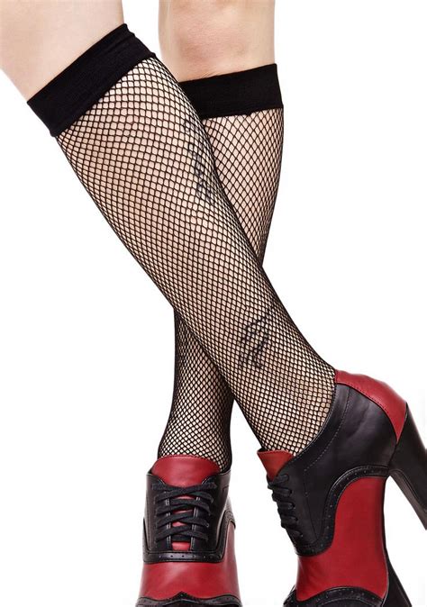 Everyday Slay Fishnet Knee Highs Black Fishnets Fishnet Thigh High