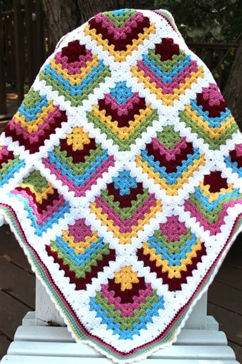 11 Modern Granny Square Crochet Baby Blanket Patterns Ideal Me