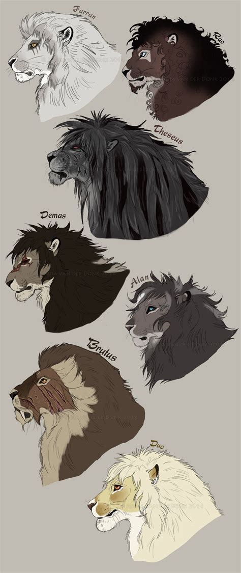 Drawing from life is a great practice for understanding how to draw something from memory later. The gentlemen of the Achidar pride. by NadiavanderDonk.deviantart.com on @deviantART | Animal ...