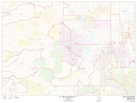 Boulder Co Zip Code Map