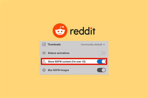 How To Turn On Or Off Nsfw On Reddit Techcult