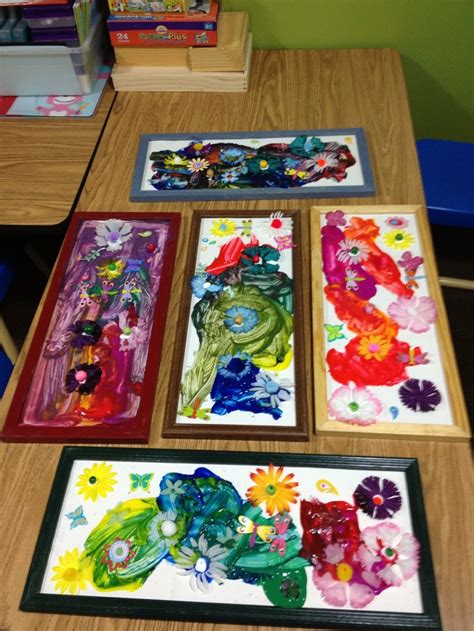 Find images of flower painting. Preschool spring art work idea--Pinned by Child Care Aware ...