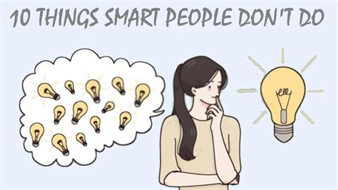 10 Things Smart People Dont Do Youtube