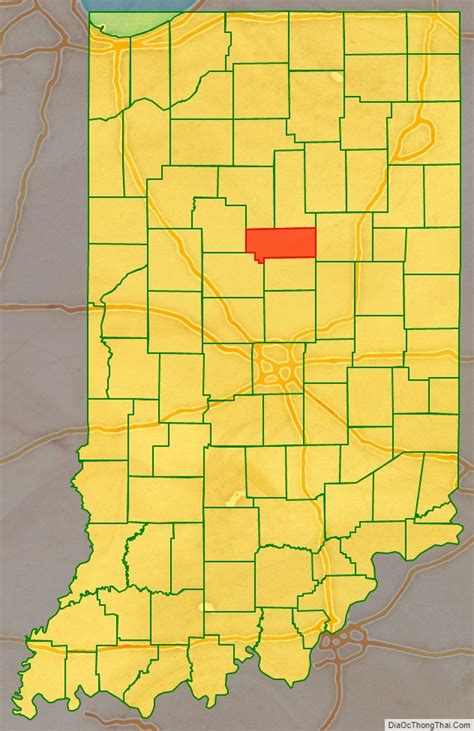 Map Of Howard County Indiana