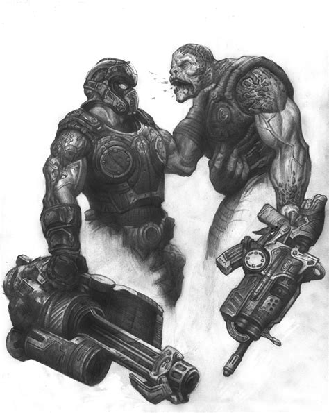 Gears Of War Drawings At Explore Collection Of