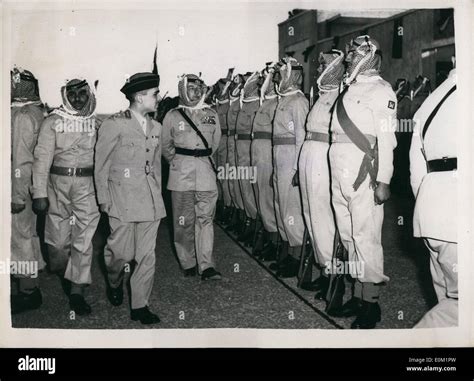 Apr 04 1953 King Hussein Watches Beating The Retreat King