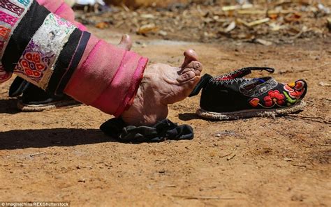 elderly chinese villagers show off their bound feet women in china vietnam girls chinese history