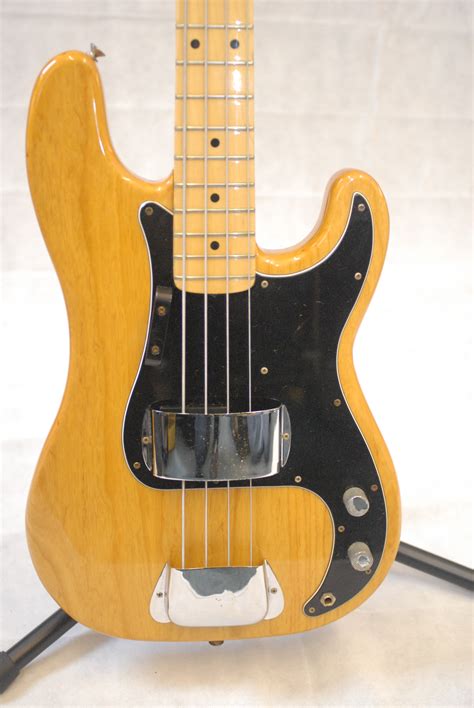 1978 Fender Precision Bass Usa Natural Black Guard Maple Neck My
