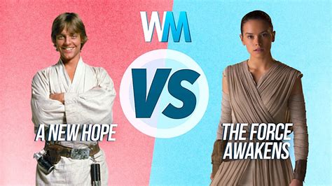 A New Hope Vs The Force Awakens Youtube