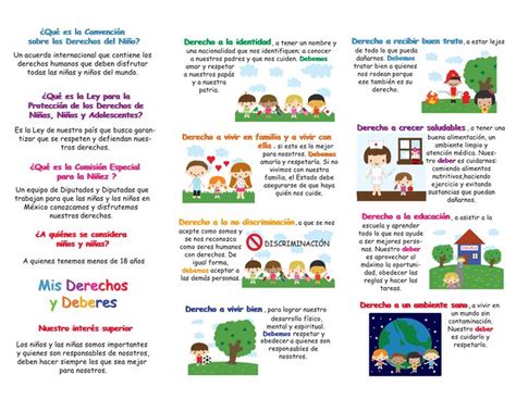 También ofrecemos un programa de lectura con libros interactivos diseñados para incentivar a todos los niños a aprender a leer. Pin de Yeremy Rangel en Aula | Deberes de los niños, Derechos de los niños, Derecho