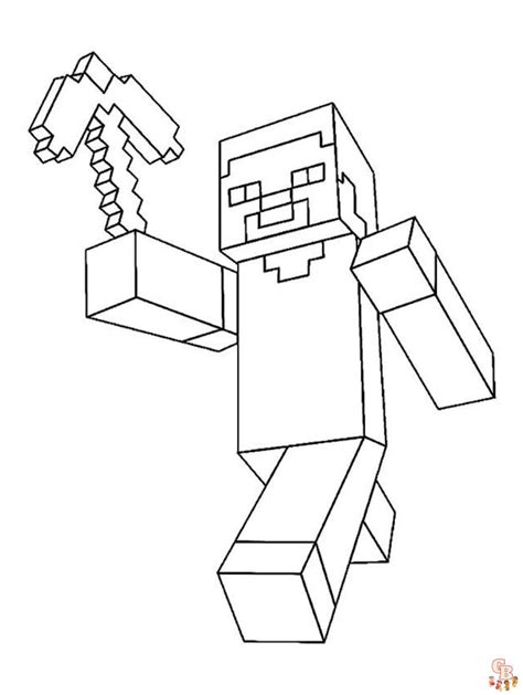 Malvorlagen Minecraft Steve