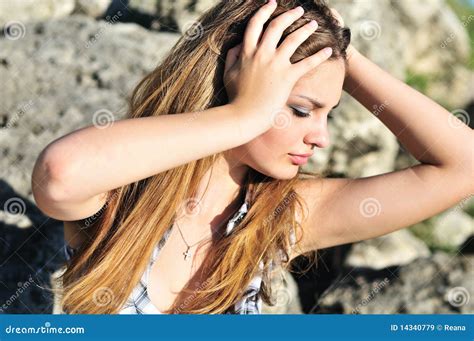 Tender Teen Girl Stock Image Image Of Lovely Closeup 14340779