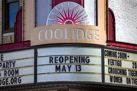 After 14 Dark Months The Coolidge Corner Theatres Big Screen Lights