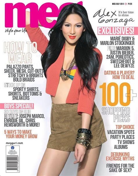 Alex Gonzaga On The Cover Of Meg Magazine July 2011 Behind The Scenes Photos Pinay Celebrity