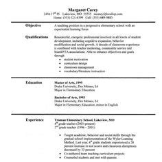Target your resume information to the new job, clearly showing your experience. sample teacher resume - like the bold name with line | Teacher resumes | Pinterest | Sample ...