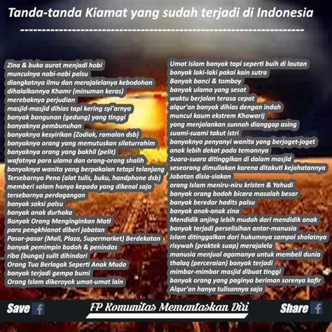 Dalam hadist sahih yang diakui oleh banyak ulama yang diriwayatkan oleh imam muslim dan juga dijelaskan dalam hadist muslim di atas bahwa tanda kiamat besar keempat adalah matahari akan terbit dari arah terbenam atau barat. Memantaskan Diri: tanda - tanda kiamat yang sudah terjadi ...