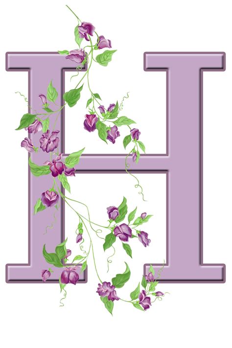 Letter H Floral Initial Free Stock Photo Public Domain Pictures