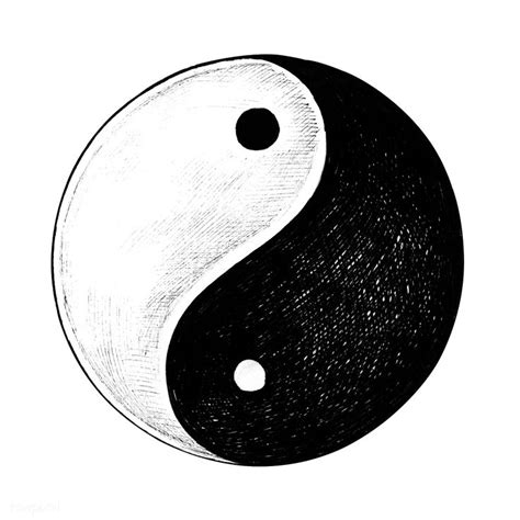 Hand Drawn Yin And Yang Symbol Free Image By How To Draw Hands Yin And Yang