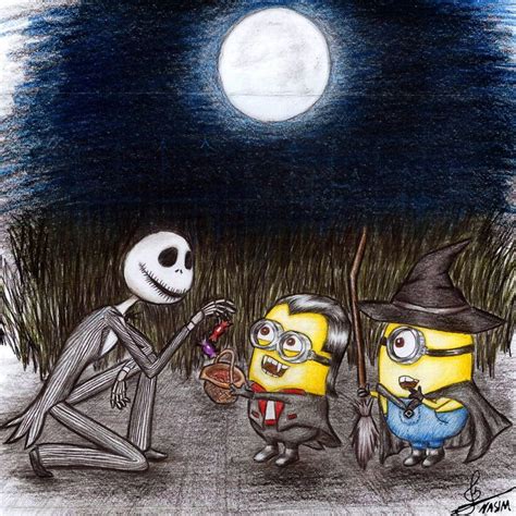 Halloween Minions By Colorfulguitar On Deviantart Minion Halloween