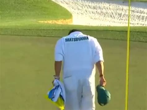 Hideki Matsuyamas Caddies Show Of Respect Goes Viral Golfwrx