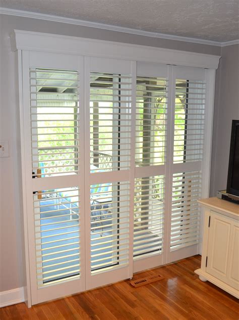 Interior Shutter Can Transform Any Window Including Sliding Doors This Classic Home Deco