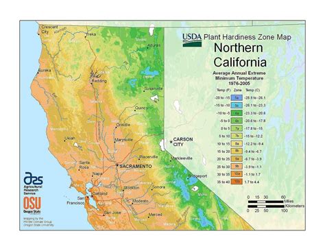 State Maps Of Usda Plant Hardiness Zones Usda Loan Map California