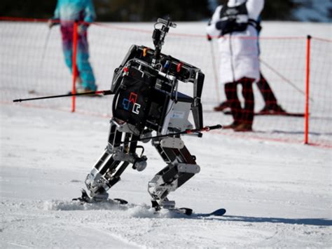 Winter Olympics Sidelights Robots Take To The Slopes On Sidelines Of