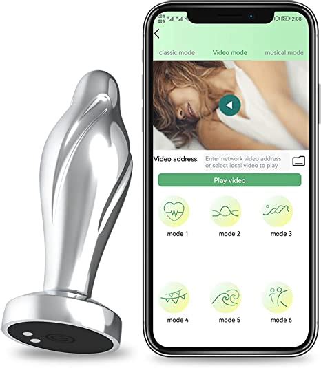 anal vibrator with app remote control anal toy for beginners metallic anal plug with 7