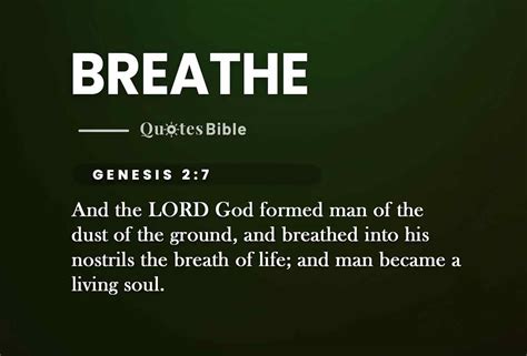 Breathe Verses From The Bible — Let Every Breath You Take Be An Act Of