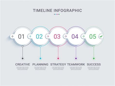 Premium Vector Project Milestone Timeline Infographic Template