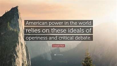 Nye Joseph Power Quotes Relies American Quotefancy