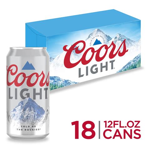 Coors Light Beer Light Lager Beer 18 Pack Beer 12 Fl Oz Cans 42