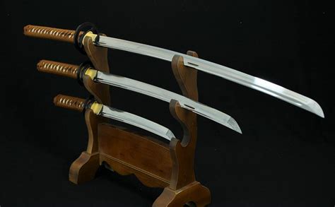 High Quality Hand Forged Japanese Samurai Sword Set Katana Wakizashi Tanto