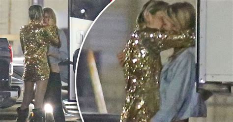 Miley Cyrus Passionately Kisses Model Stella Maxwell As Pair Filmed In