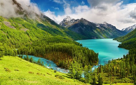 forest, Mountain, Trees, Water, Lake, Landscape, Nature Wallpapers HD ...