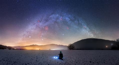 Winter Milky Way Panorama Uroš Fink